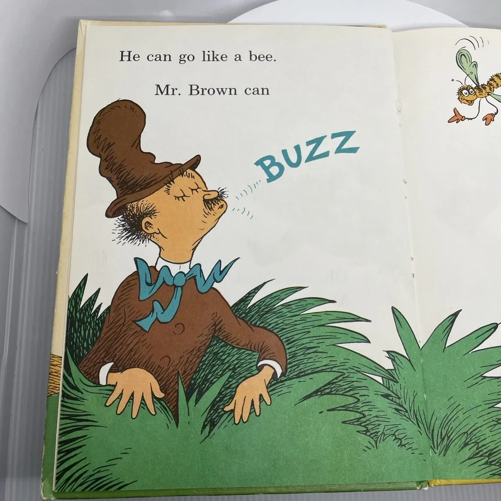 VTG Dr Seuss‎ Mr. Brown Can MOO Can you? Book Club Edition 1970 Hardcover